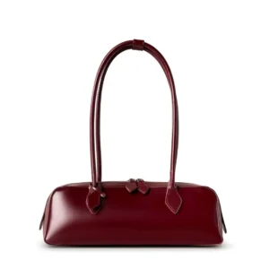 Élan Shoulder Baguette in polished calfskin leather – premium women’s shoulder bag