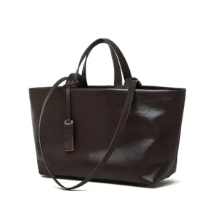Classic Premium tote bag in full-grain leather