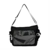 Black Ita Messenger Bag Clear Window Display