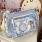 Light Blue Ita Messenger Bag Aesthetic Blue Collection Display