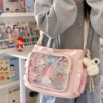 Pink Ita Bag Lifestyle Look Aesthetic Crossbody Style