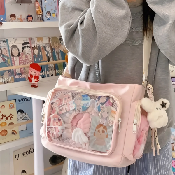 Pink Ita Bag Lifestyle Look Aesthetic Crossbody Style