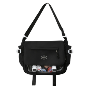 Black Clear Window Messenger Ita Bag