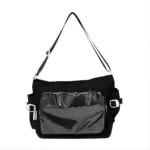 Black Ita Bag – Front View of Empty Window | Hoclin