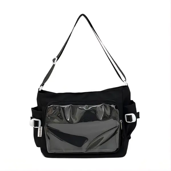 Black Ita Bag – Front View of Empty Window | Hoclin