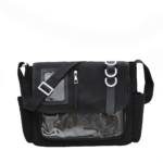Black CCC Ita Bag – Front View with Embroidery