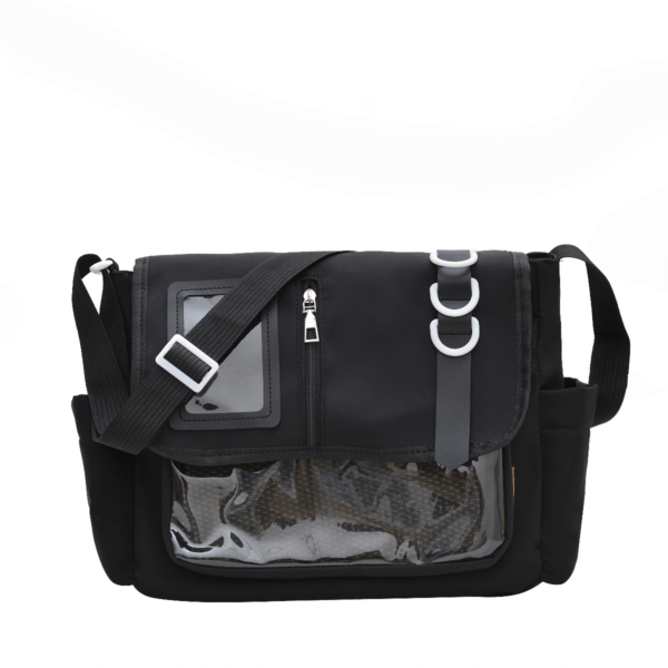 Black CCC Ita Bag – Front View with Embroidery