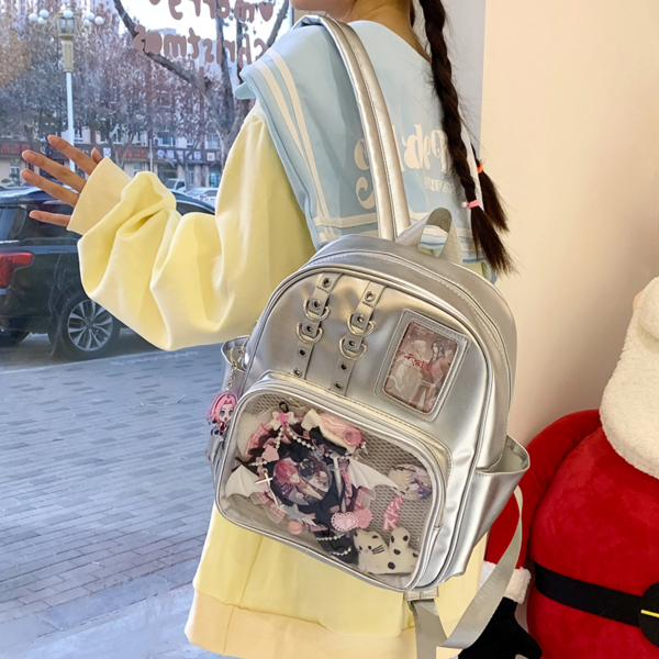 Side View of Clear Window Ita Backpack
