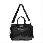 3 Way Convertible Ita Bag — Front View Black | Hoclin