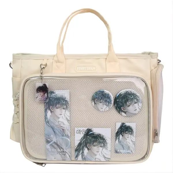 Beige Convertible Ita Bag — Luggage Strap | Hoclin Beige Convertible Ita Bag — Luggage Strap | Hoclin