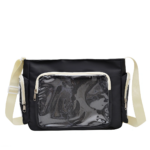 Large Black Messenger Ita Bag – Oversized Display | Hoclin