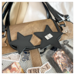 Close Up of Star Studs on Denim Ita Bag | Hoclin
