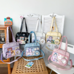 Pastel Purple, Blue, and Pink Ita Bags Together