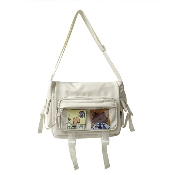 White Clear Window Ita Bag – Cream Variant
