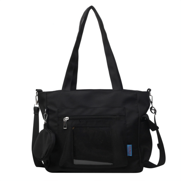 Black Canvas Crossbody Ita Bag