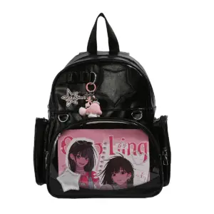 Black Clear Window Ita Backpack Black Clear Window Ita Backpack