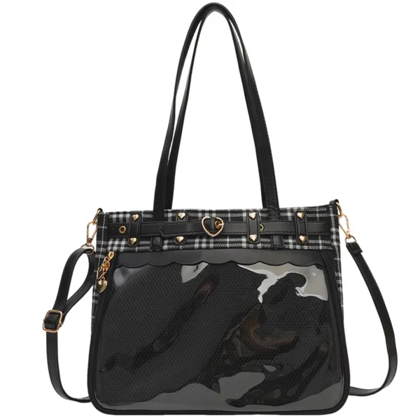 Black and White Grid Ita Bag