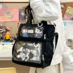 Black Ita Backpack Worn at Convention Black Ita Backpack Worn at Convention