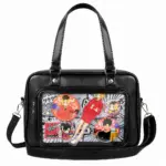 Black Clear Window Ita Bag Crossbody