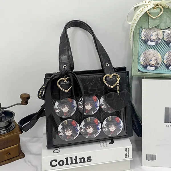 Black Crocodile Ita Bag Staged Display