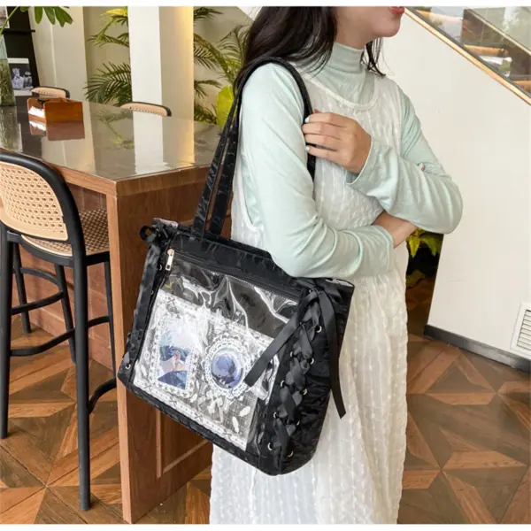 bag interior showing photocard pockets