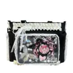 Black Lace Trim Ita Bag Crossbody Black Lace Trim Ita Bag Crossbody