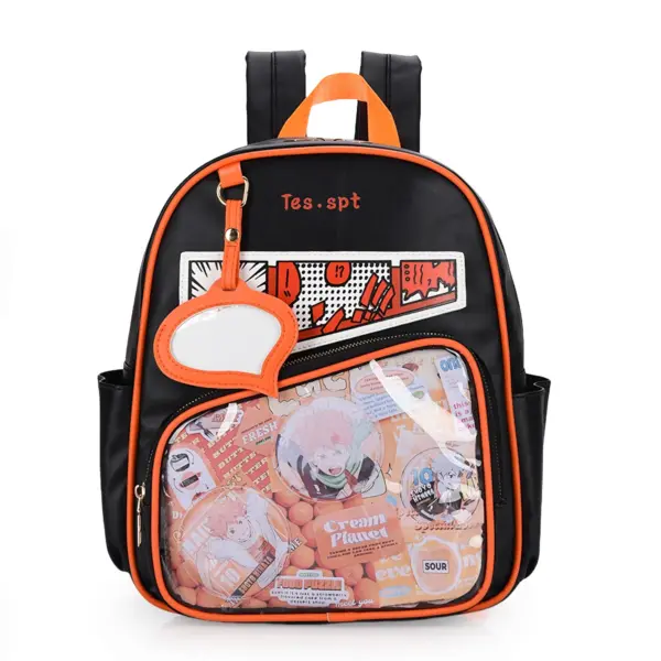 Black and Orange Speech Bubble Ita Bag