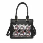 Black PU Leather Crossbody Ita Bag