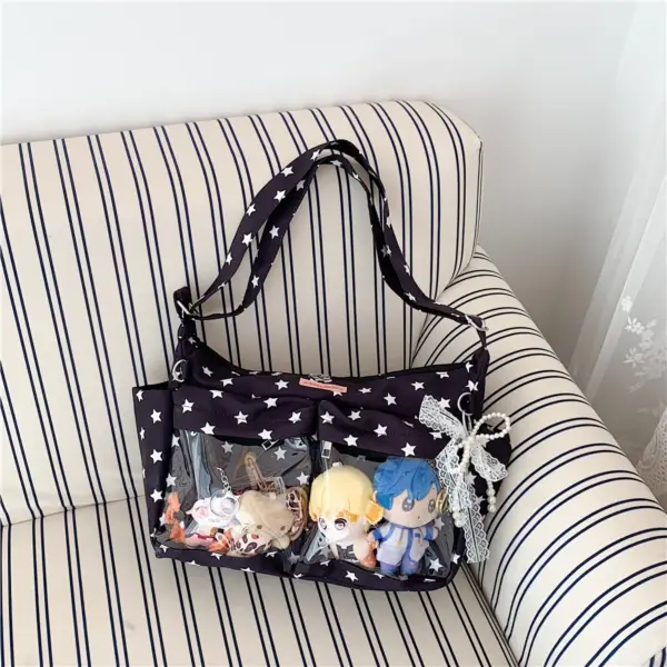 Black Ita Bag Alternate Angle with Stars