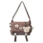 Brown Star Ita Bag Retro Style Brown Star Ita Bag Retro Style