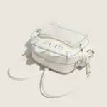Angled View of White Cat Ear Ita Bag