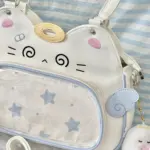 Cat Ita Bag with Plush Keychains