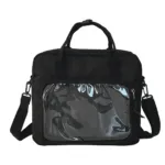 Clear window ita bag crossbody Black