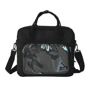 Clear window ita bag crossbody - Black Clear window ita bag crossbody Black