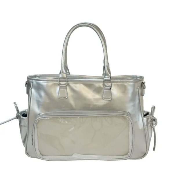 Clear Window Ita Bag Main – Front View on White Background Clear Window Ita Bag Main – Front View on White Background