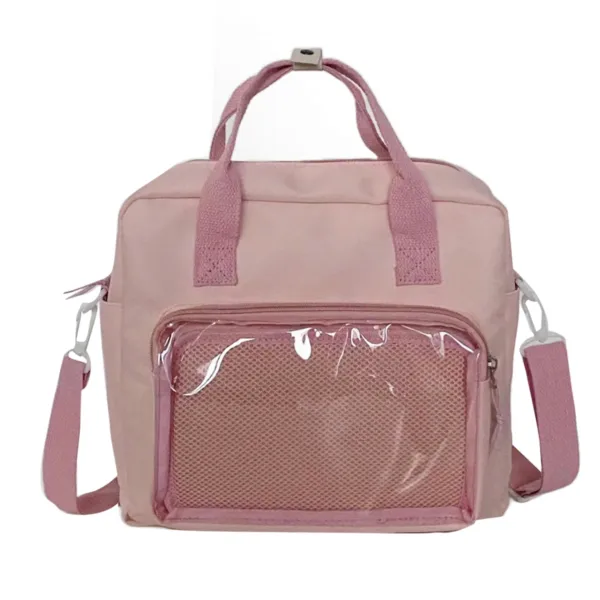 Clear window ita bag crossbody Pink