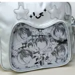 Clear Window Close‑Up – Manga Illustrations Visible Clear Window Close‑Up – Manga Illustrations Visible