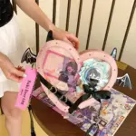 Close Up Pink Heart Ita Bag Details
