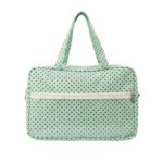 Cream Polka Dot Ita Bag Front View Cream Polka Dot Ita Bag Front View