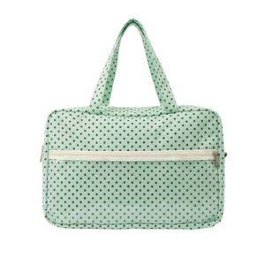 Cream Polka Dot Ita Bag Front View