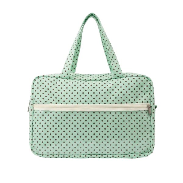 Cream Polka Dot Ita Bag Front View Cream Polka Dot Ita Bag Front View
