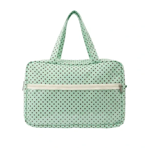 Cream Polka Dot Ita Bag Front View
