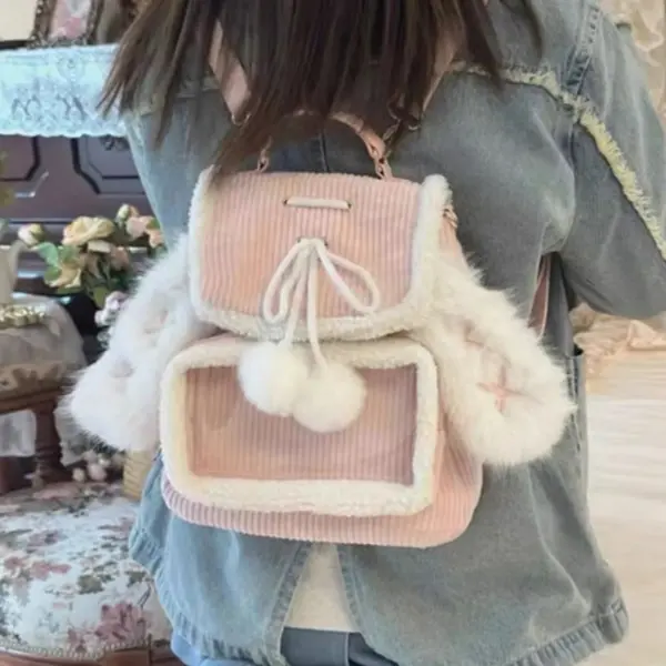 side view showing depth and shoulder straps