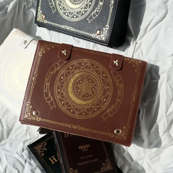 Brown Ita Bag Gold Magic Circle