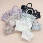 Collection of Ruffled Lace Ita Bags Collection of Ruffled Lace Ita Bags