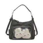 Dark Gray Slouchy Ita Bag Dark Gray Slouchy Ita Bag