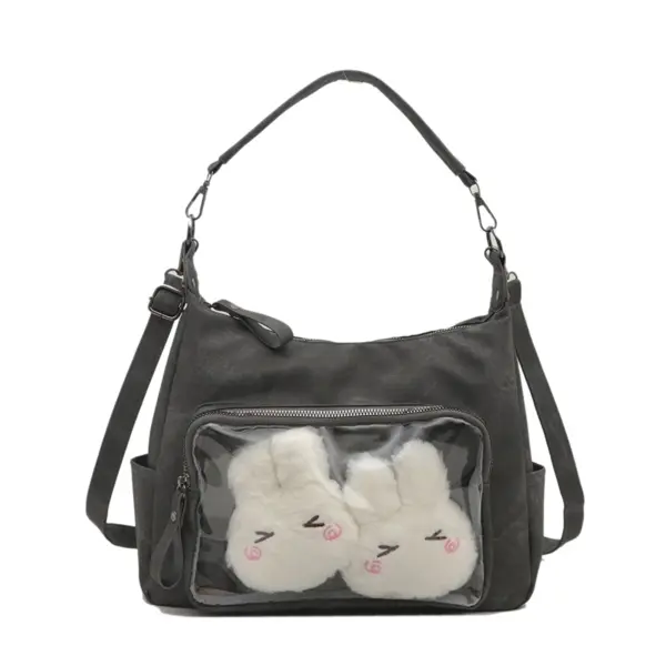 Dark Gray Slouchy Ita Bag Dark Gray Slouchy Ita Bag