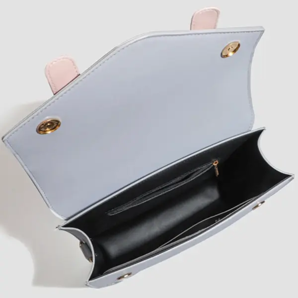 Open Ita Bag Showing Dark Lined Interior Open Ita Bag Showing Dark Lined Interior