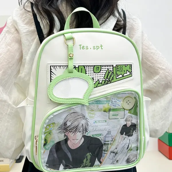 ita bag speech bubble cutout displayed on white background