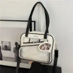 White and Black Ita Bag Front View White and Black Ita Bag Front View